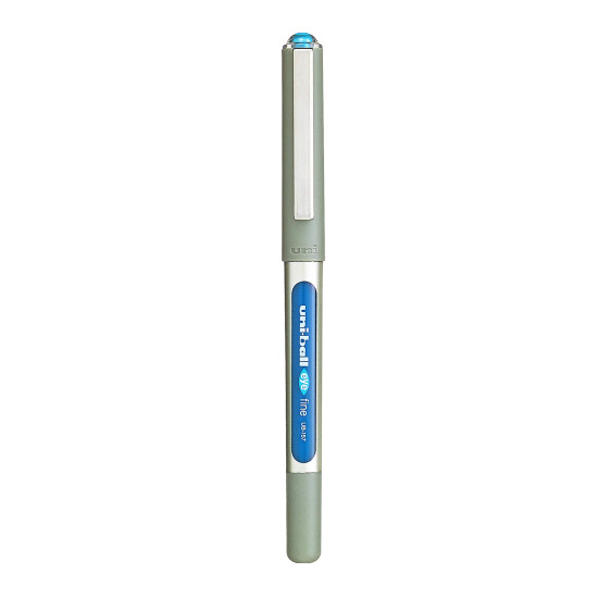 uni-ball Eye UB157 0.7 mm Roller Ball Pens, Light Blue Ink, Pack of 6