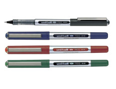 uni-ball Eye UB150 0.5mm Roller Ball Pen Combo | Blue, Black, Red & Green Ink, Pack of 4