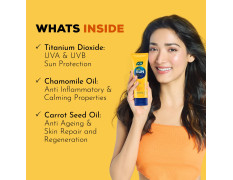 Joy Broad Spectrum SPF 30 Face & Body Sunscreen (120ml) | INVIVO Tested | Sunblock & Anti Tan Sunscreen For Normal to Oily Skin | Lightweight, Non Greasy & Zero White Cast