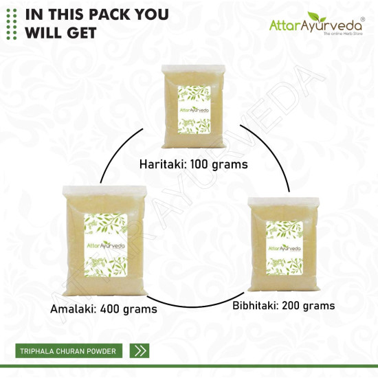 Attar Ayurveda Triphala Churan Powder (Ratio 1:2:4) - 700 grams