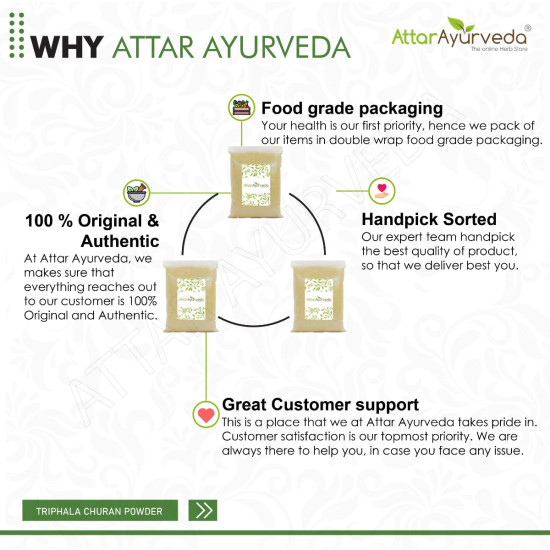 Attar Ayurveda Triphala Churan Powder (Ratio 1:2:4) - 700 grams