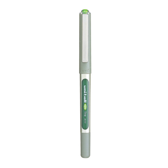 uni-ball Eye UB157 0.7mm Roller Ball Pen | Light Green Ink, Pack of 3