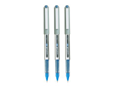 uni-ball Eye UB157 0.7mm Roller Ball Pen | Blue Ink, Pack of 3