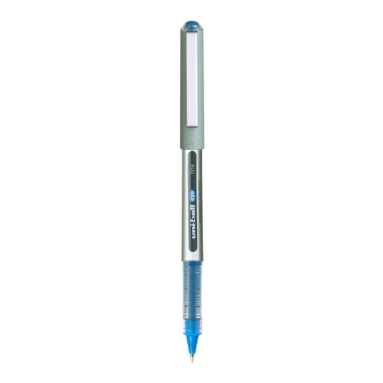 uni-ball Eye UB157 0.7mm Roller Ball Pen | Blue Ink, Pack of 3