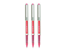 uni-ball Eye UB157 0.7 mm Roller Ball Pens, Pink Ink, Pack of 3