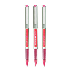 uni-ball Eye UB157 0.7 mm Roller Ball Pens, Pink Ink, Pack of 3