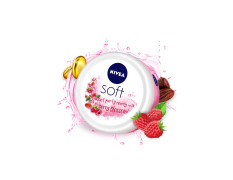 NIVEA Soft Light Moisturizer 100ml | Berry Blossom | For Face, Hand & Body, Instant Hydration | Non-Greasy Cream | With Vitamin E & Jojoba Oil | All Skin Types