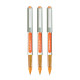 UNI-BALL Eye UB157 0.7mm Roller Ball Pen | Orange Ink, Pack of 3