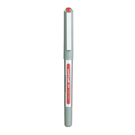 uni-ball Eye UB157 0.7 mm Roller Ball Pens, Red Ink, Pack of 3