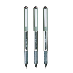 uni-ball Eye UB157 0.7 mm Roller Ball Pens, Black Ink, Pack of 3