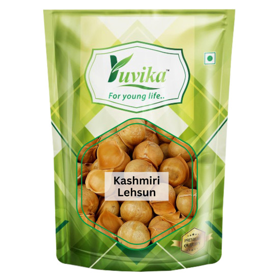 Yuvika Kashmiri Lehsun - Mountain Garlic - Allium sativum - Kashmiri Garlic 50 Grams