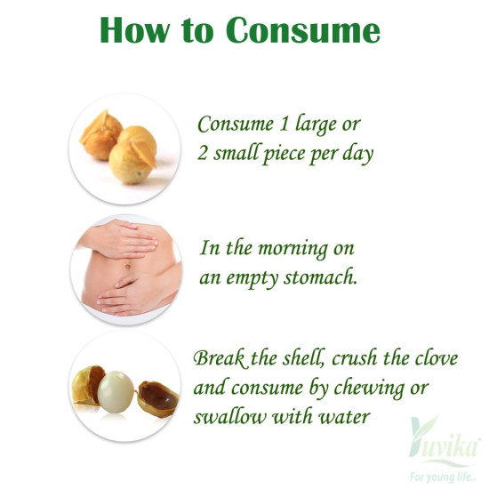 Yuvika Kashmiri Lehsun - Mountain Garlic - Allium sativum - Kashmiri Garlic 50 Grams