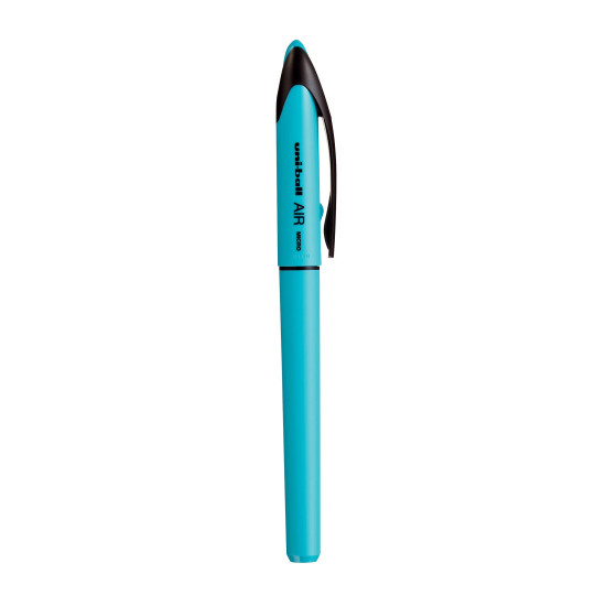 UNI-BALL Air UBA188ELM 0.5mm Roller Ball Pen | Light Blue Body, Blue Ink, Pack of 3