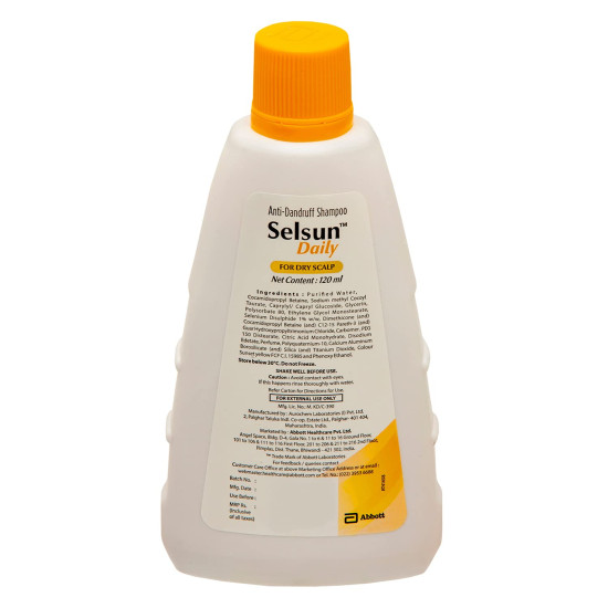 Abbott Selsun Daily Anti-Dandruff Shampoo for Dry Scalp 120 ml