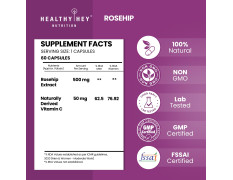 HealthyHey Nutrition Rosehip Extract 60 Veg Capsules