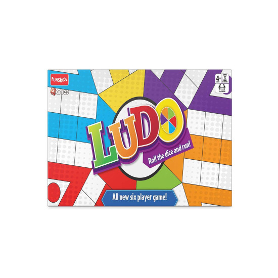 Funskool Games - Ludo 2018, The Classic startegy Game Board, Unique 6 Player Game, Kids and Family, 2-6 Players, 4 & Above