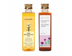 Auravedic Nalpamaradi Thailam 100ml Saffron Face Oil 100ml Nalpamaradi Thailam Skin Brightening Treatment Face Oil For Glowing Skin De Tan For Men Women