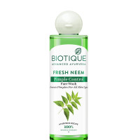 Biotique Fresh Neem Pimple Control Face Wash| Ayurvedic and Organically Pure| Prevents Pimples |100% Botanical Extracts| Suitable for All Skin Types | 200mL
