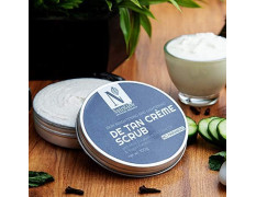 NutriGlow Advanced Organic De Tan Creme Scrub With Mint and Yogurt Extracts For Skin Lightening and Brightening, Remove Dead Skin & Blackheads, 100g