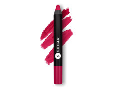 SUGAR Cosmetics Matte as Hell Crayon Lipsticks for Women | Lasts Up To 8+ Hours | Lip Crayon with Sharpener | 2.8gm - 22 Donna Pinciotti