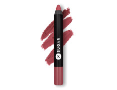 SUGAR Cosmetics Matte as Hell Crayon Lipsticks for Women | Lasts Up To 8+ Hours | Lip Crayon with Sharpener | 2.8gm - 23 Jessica Day