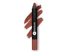 SUGAR Cosmetics Matte as Hell Crayon Lipsticks for Women | Lasts Up To 8+ Hours | Lip Crayon with Sharpener | 2.8gm - 19 Emma Woodhouse
