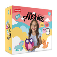 Handycrafts Funskool Diy Plushies , Soft Toy Maker, Make Your Own Stuffed Animal , Art And Craft Kit, Diy Kit, Ages 5 And Above, Multicolour