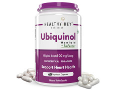 HealthyHey Nutrition Ubiquinol - Acetate - (60 Veg Capsules)