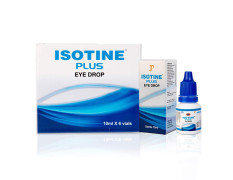ISOTINE PLUS EYE DROP Jagat Pharma Isotine Plus for Serious Problems with goodness of Ayurvedic herbs -Amla, Chandan, Ashwagandha & palash |100% Ayurvedic |1 Box (10ml X 6 eye drops) -AYUSH Certified