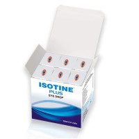 ISOTINE PLUS EYE DROP Jagat Pharma Isotine Plus for Serious Problems with goodness of Ayurvedic herbs -Amla, Chandan, Ashwagandha & palash |100% Ayurvedic |1 Box (10ml X 6 eye drops) -AYUSH Certified