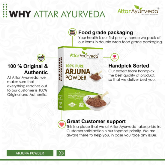 Attar Ayurveda Arjuna - Terminalia Arjuna - Arjuna Herb (POWDER) (800 Grams) Attar Ayurveda Arjuna - Terminalia Arjuna - Arjuna Herb (POWDER) (800 Grams)