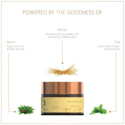 SoulTree Radiance Face Pack - Pink Lotus, Saffron & Turmeric | All Skin Types - 30gm
