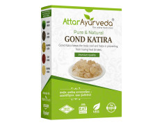 Attar Ayurveda Gond Katira Pure (Edible Gum) - 200 grams | Tragacanth Gum | High Cooling Properties Herbal Food | Super Food |