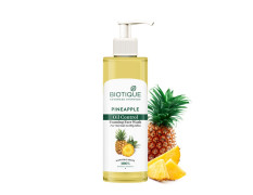 Biotique Pineapple Oil Control Foaming Face Wash | Hydrates dry skin | Eliminates Excess Oil | Evens Skin Tone | 100% Botanical Extracts | Suitable for All Skin Types | 200ml
