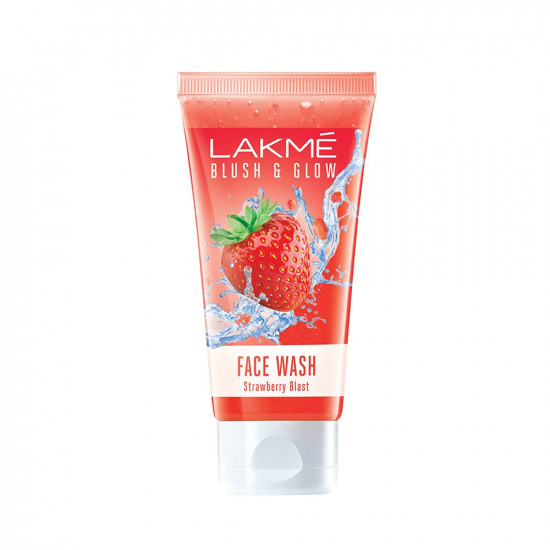 LAKMÉ Blush & Glow Strawberry Freshness Gel Face Wash with Strawberry Extracts, 50 g