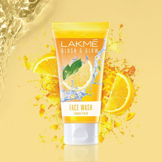 Lakme Blush & Glow Lemon Freshness Gel Face Wash with Lemon Extracts, 50 g