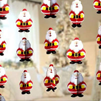 TOYXE Santa Claus 3D Paper Frills for Merry Christmas Decoration Pack of 4 Pcs | Premium Hanging Garland for Xmas Party | Festive Paper Decoration for Home Office Shop Décor Items TOYXE Santa Claus 3D Paper Frills for Merry Christmas Decoration Pack of 4 Pcs | Premium Hanging Garland for Xmas Party | Festive Paper Decoration for Home Office Shop Décor Items