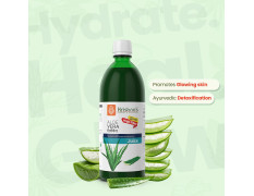 KRISHNA'S HERBAL & AYURVEDA Premium Aloe Vera High Fiber Juice-1000 Ml|(Pack Of 2)|Pulpy Aloe Vera Juice From Deserts Of Rajasthan|Rejuvenates Skin And Hair