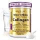 HealthyHey Skin Glow-n-Shine® Collagen Powder 200g | Hydrolysed Collagen for Women and Men with Hyaluronic Acid, Biotin and Vitamin C for Healthy Skin, Hair and Nails - (Unflavoured, 200gm)