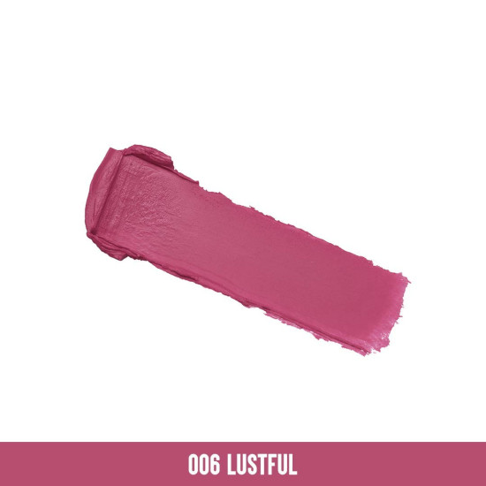 Colorbar Sinful Matte Lipcolor, Pink, 3.5 g | Smudge Proof | Transfer Proof | Long Wearing | Paraben Free | Lightweight | Sea Fennel Wax