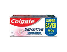 Colgate Sensitive Everyday Protection Toothpaste, Twin Pack Of 160g (80g X 2), Specifically Developed  For Sensitive Teeth & Healthy Gums, Colgate Toothpaste For Prevention Of Cavities & Plaque