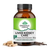 Organic India Liver Kidney Care - 180 Veg Capsules, Helps Support Liver & Kidney Health, Boosts Overall Energy & Immunity, GMP & NPOP Certified Organic