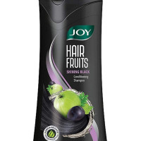 Joy Hair Fruits Shining Black Conditioning Shampoo Enriched with Amla & Black Grapes, 340 ml