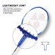 YONEX ZR 100 Light Aluminium Strung Badminton Racket with Full Racket Cover (Blue) | For Beginners | 95 grams | High Durability