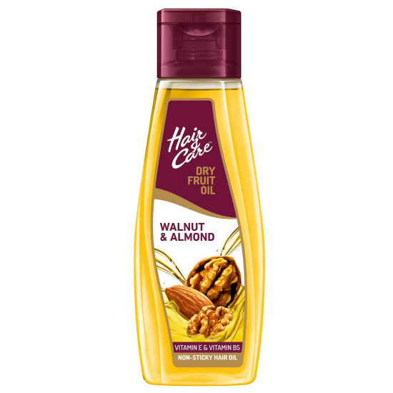 Hair & Care Dry Fruit Oil with Walnuts, Almonds & Vitamin E| Reduce Hairfall |Stronger & Silkier Hair | 300 ml