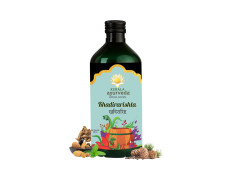 Kerala Ayurveda Khadirarishta 450ml | Herbal Blood Purifier | For Acne Relief| Tonic For Sensitive Skin| For Pimple Free Skin| Blood Purifier for Glowing Skin| 100% Ayurvedic | With Khadira, Devadaru, and Bakuchi|