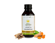 Kerala Ayurveda Nalpamaradi Keram 100ml | Face & Body Oil | Detan Oil | For All Skin Types| Suitable for All Skin Types | Removes Tan and Dark Spots | Heals Skin | With Nalpamara, Haridra, Usira, Amla, Manjistha, Raktachandana | Coconut Oil Base |