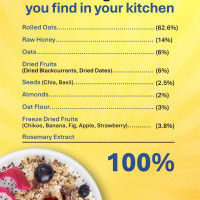 True Elements Whole Oatmeal 1kg - Overnight Oats | Breakfast Food | Healthy Diet | Oatmeal for Breakfast | Oats with Chia Seeds, Dry Fruits and Nuts | 9.8g Protein True Elements Whole Oatmeal 1kg - Overnight Oats | Breakfast Food | Healthy Diet | Oatmeal for Breakfast | Oats with Chia Seeds, Dry Fruits and Nuts | 9.8g Protein