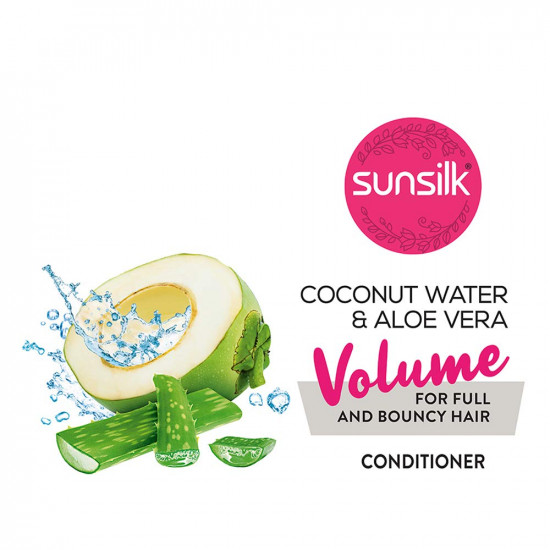 Sunsilk Coconut Water and Aloe Vera Volume Hair Conditioner, 180 ml