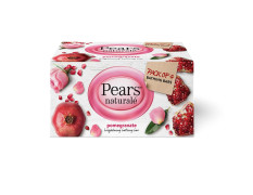 Pears Natural Pomegranate Brightening Bathing Soap Bar, 125 g (Pack of 4)
